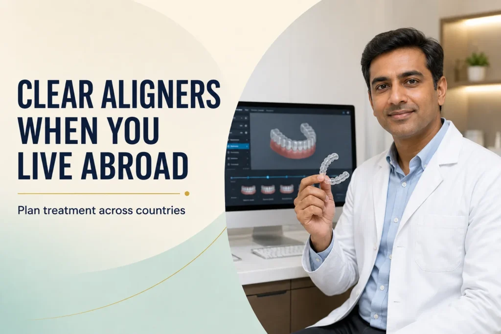 Clear aligner treatment planning for Indians living abroad