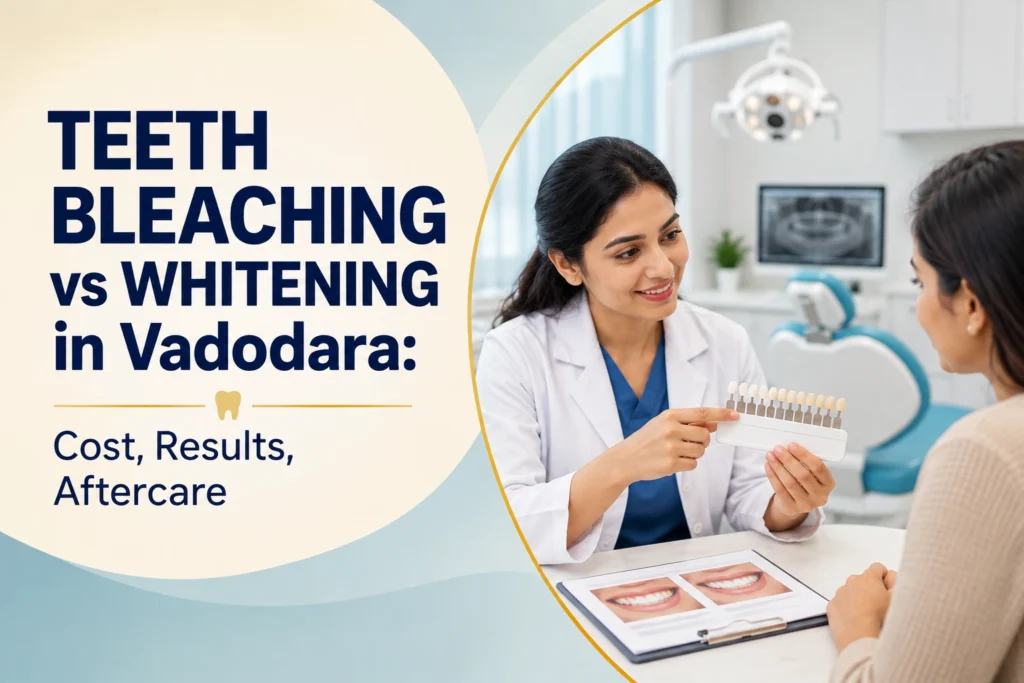 teeth bleaching vs whitening